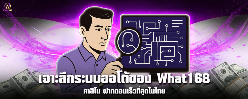 เจาะลึกระบบออโต้ของ What168 คาสิโน ฝากถอนเร็วที่สุดในไทย